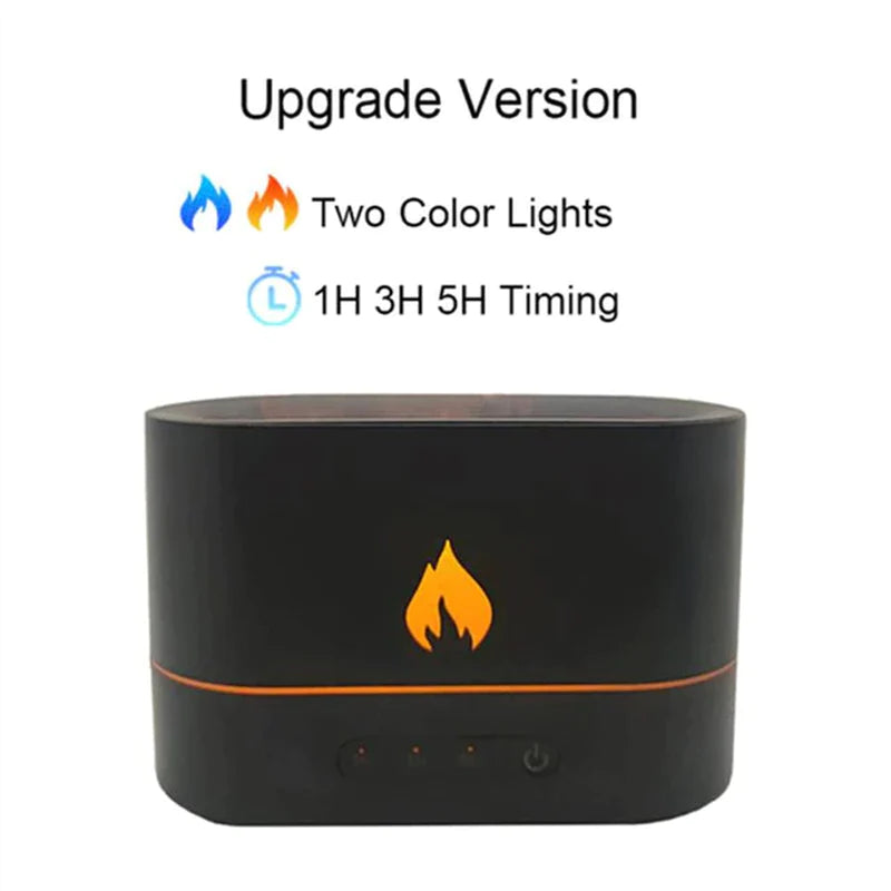 Flame Aroma Diffuser Room Fragrance Mist Maker Essential Oil Diffuser for Home Living Room Office