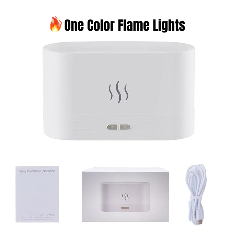 Flame Aroma Diffuser Room Fragrance Mist Maker Essential Oil Diffuser for Home Living Room Office