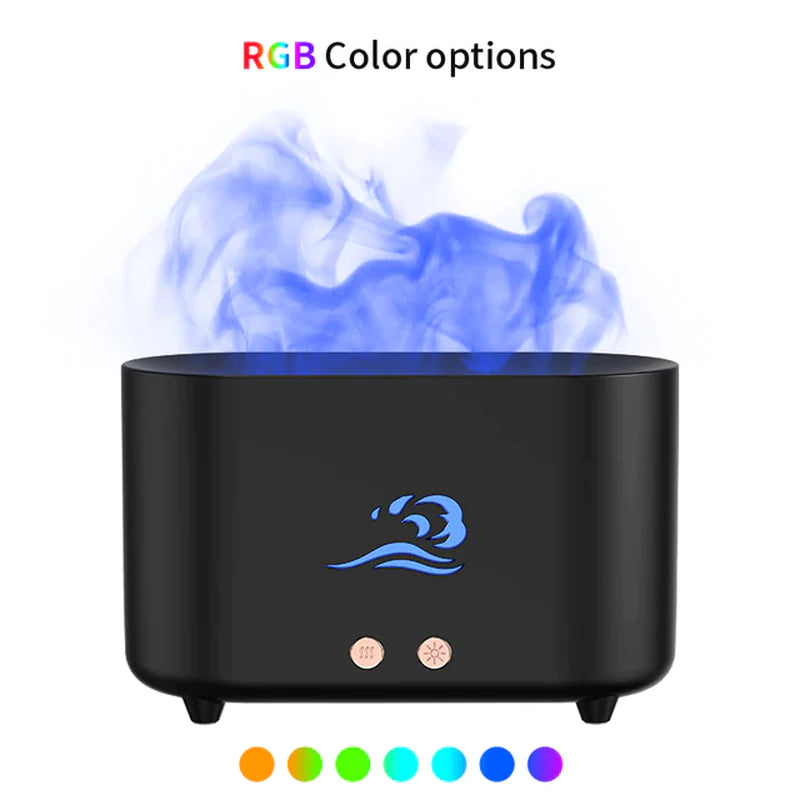 Flame Aroma Diffuser Room Fragrance Mist Maker Essential Oil Diffuser for Home Living Room Office