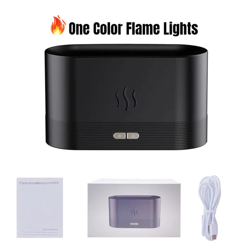 Flame Aroma Diffuser Room Fragrance Mist Maker Essential Oil Diffuser for Home Living Room Office