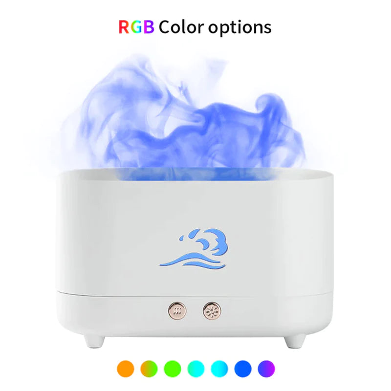 Flame Aroma Diffuser Room Fragrance Mist Maker Essential Oil Diffuser for Home Living Room Office