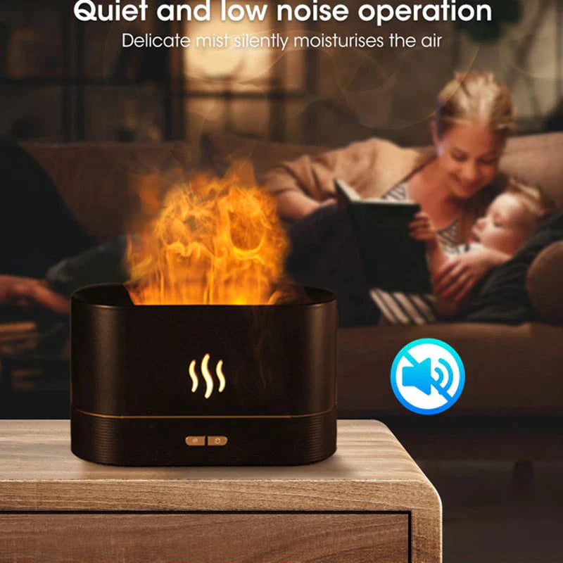 Flame Aroma Diffuser Room Fragrance Mist Maker Essential Oil Diffuser for Home Living Room Office