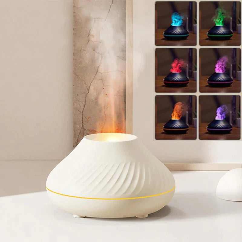 Flame Aroma Diffuser Room Fragrance Mist Maker Essential Oil Diffuser for Home Living Room Office