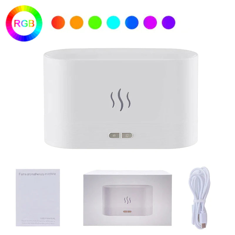 Flame Aroma Diffuser Room Fragrance Mist Maker Essential Oil Diffuser for Home Living Room Office
