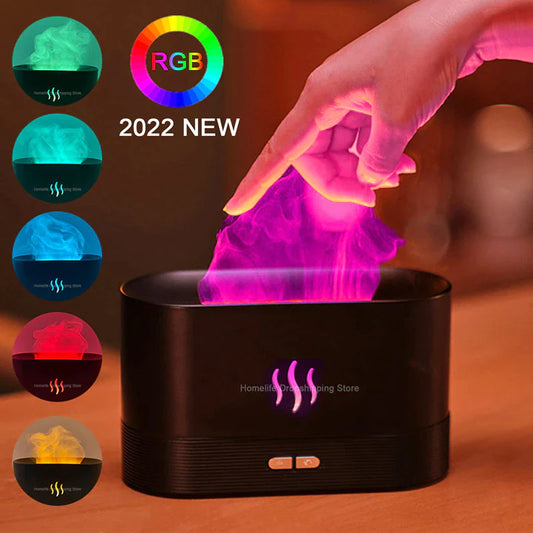 Flame Aroma Diffuser Room Fragrance Mist Maker Essential Oil Diffuser for Home Living Room Office